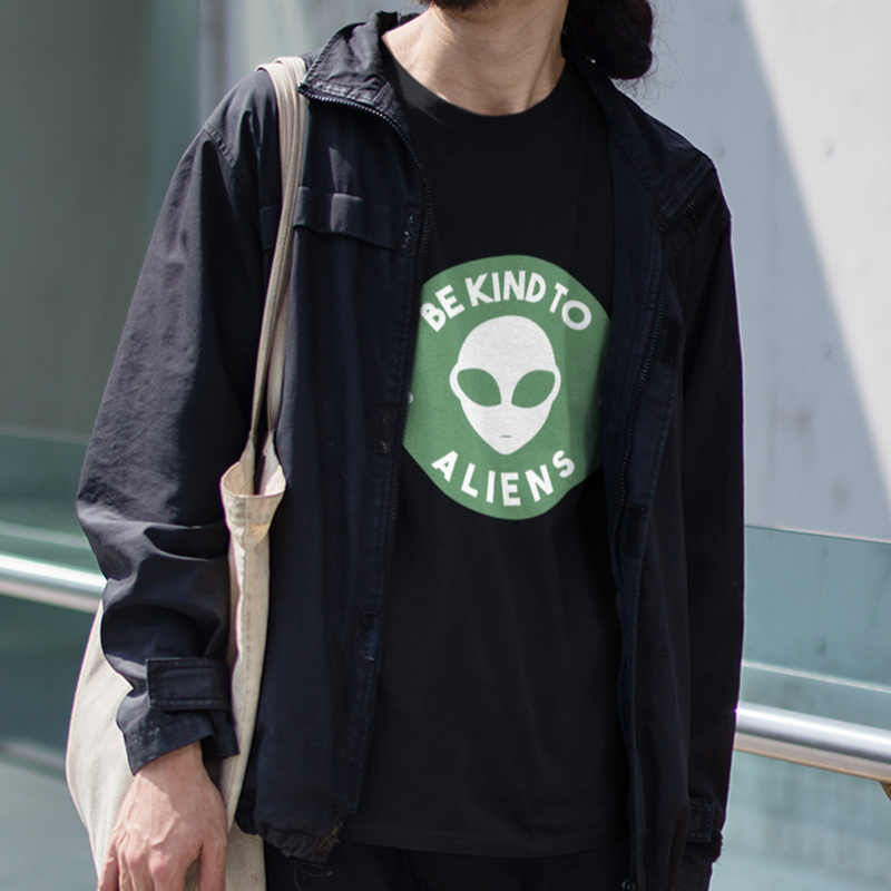 Be Kind To Aliens <br>Unisex Crewneck T-Shirt