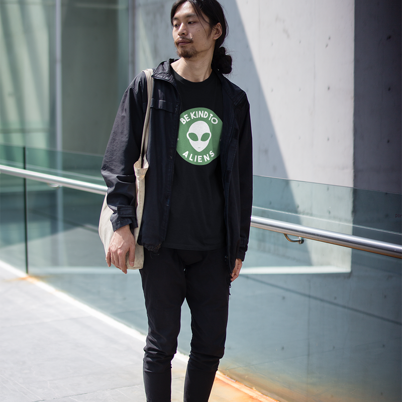 Be Kind To Aliens <br>Unisex Crewneck T-Shirt