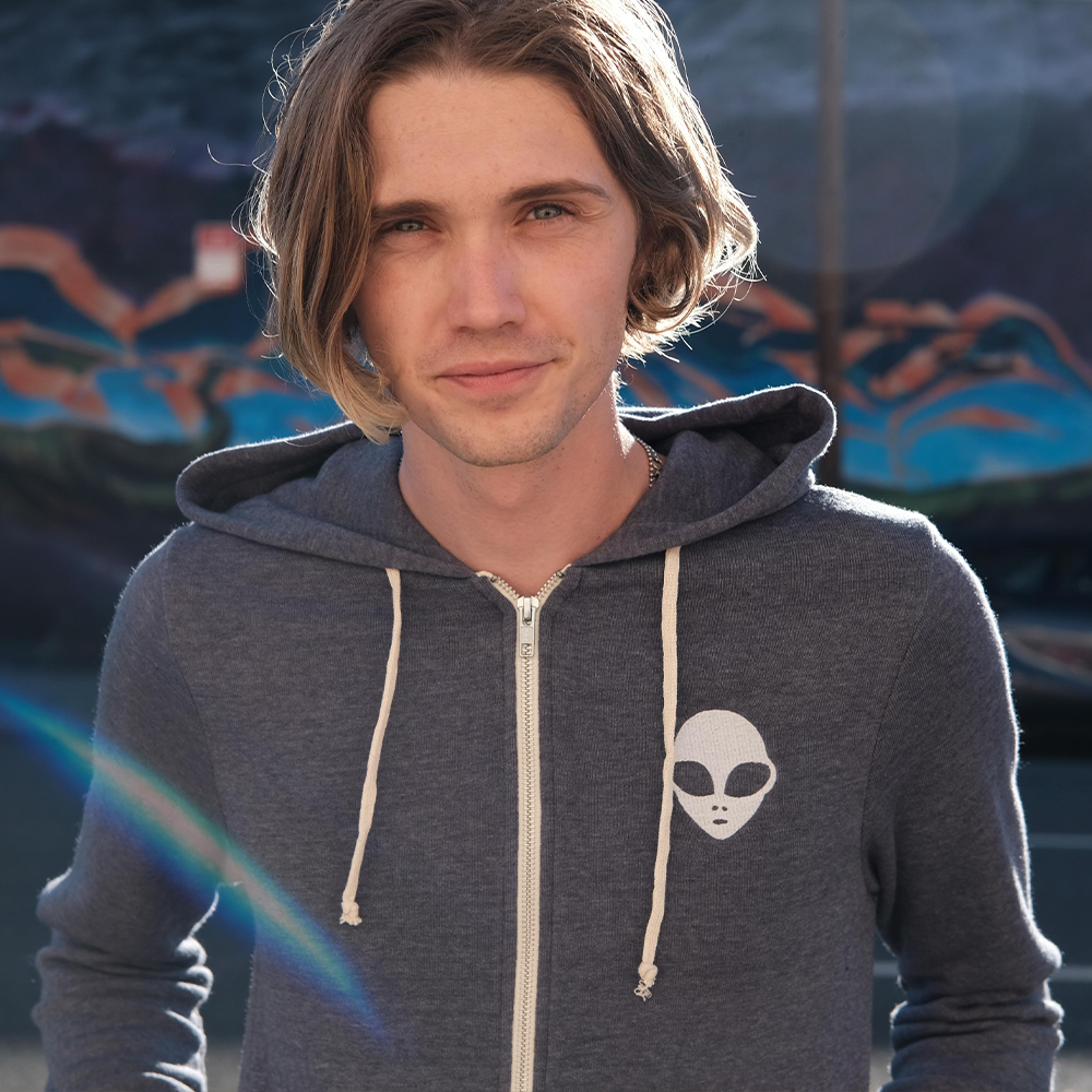 Alien zip top up hoodie