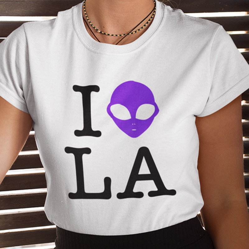 I Alien LA <br>Women's Crewneck T-Shirt