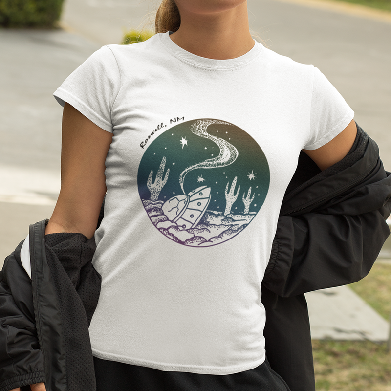 Roswell NM <br>Womens Crewneck T-Shirt